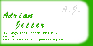 adrian jetter business card